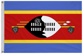 Eswatini Flag with Eyelets