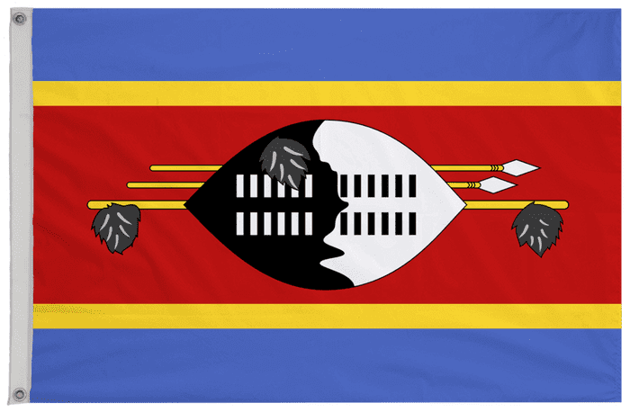 Eswatini Flag with Eyelets