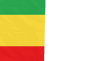 Ethiopia 1992 Transitional Flag with Rope & Toggle