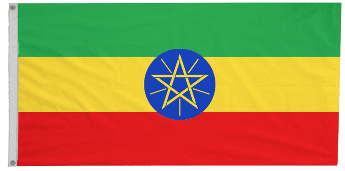 Ethiopia Flag with Eyelets