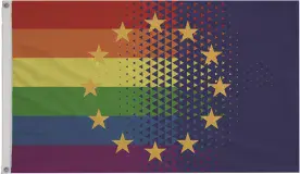 European Pride Polyester 5'x3' Flag