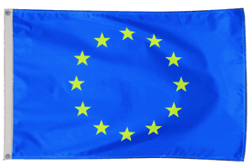 European Union EU Flag with Eyelets