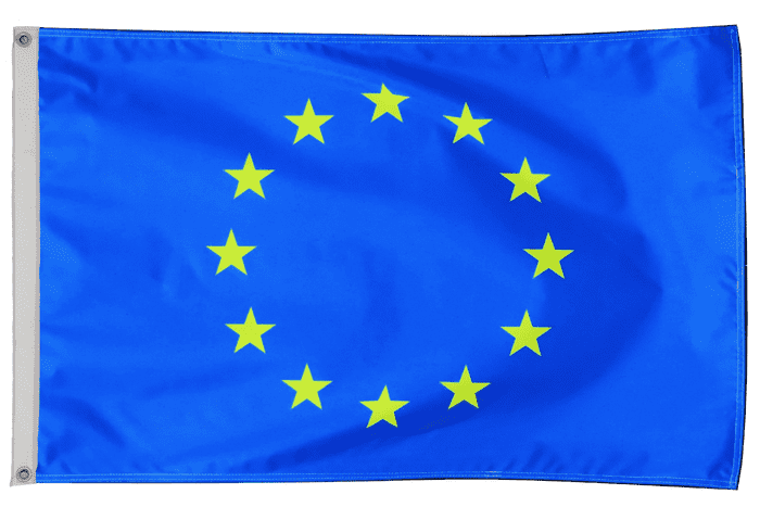 European Union EU Flag with Eyelets