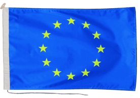 European Union EU Flag with Rope & Toggle