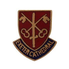 Exeter Cathedral Bishop's Arms Small Pin Badge