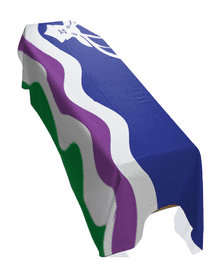 EXMOOR COUNTY FLAG PREMIUM COFFIN DRAPE (MADE TO ORDER)