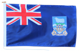Falkland Islands Flag with Rope & Toggle