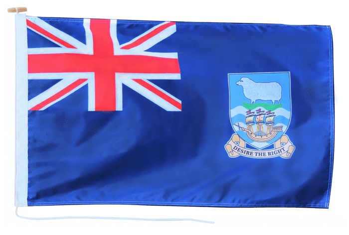 Falkland Islands Flag with Rope & Toggle