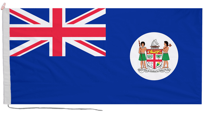 Fiji 1908 to 1924 Flag with Rope & Toggle