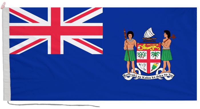 Fiji 1924 to 1970 Flag with Rope & Toggle