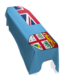 FIJI FLAG PREMIUM COFFIN DRAPE (MADE TO ORDER)