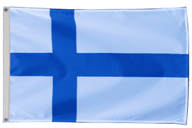 Finland National Flag with Eyelets