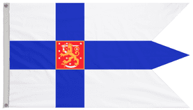 Finland Naval Ensign Flag with Eyelets