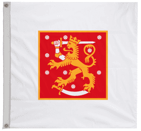 Finland Naval Jack Flag with Eyelets