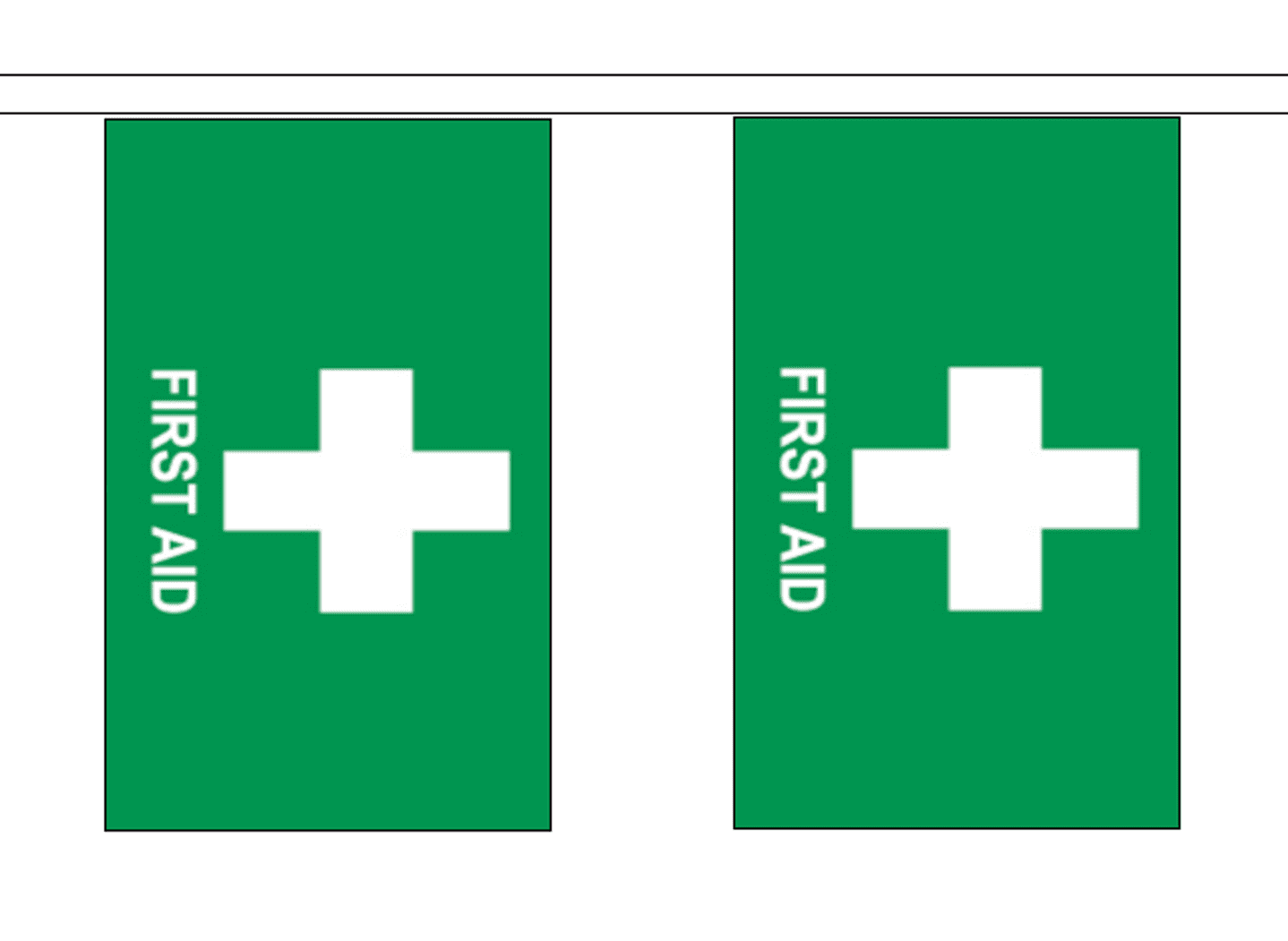First Aid Medical Assistance 10m Flag Bunting