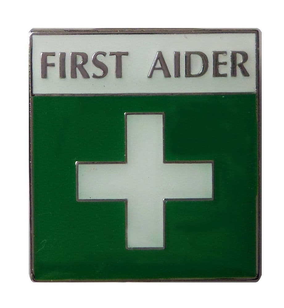 First Aider Medical Treatment Assistance Pin Badge