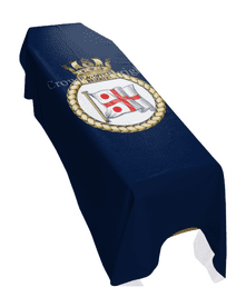 FLAG OFFICER RESERVES (PORTRAIT) PREMIUM COFFIN DRAPE