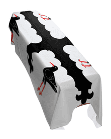 FLINTSHIRE COUNTY FLAG PREMIUM COFFIN DRAPE (MADE TO ORDER)