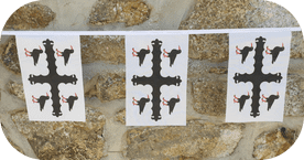 Flintshire Sir y Fflint Flag Bunting