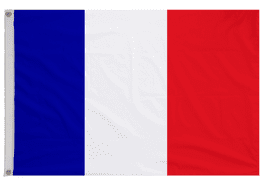 France Civil & Naval Ensign Flag with Eyelets