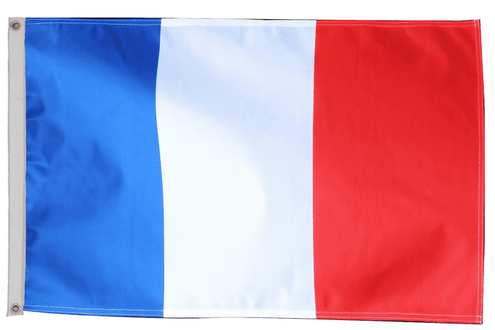 France Flag with Eyelets