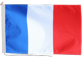 France Flag with Rope & Toggle