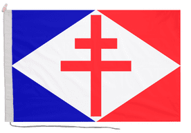 France FNFL Jack Flag with Rope & Toggle