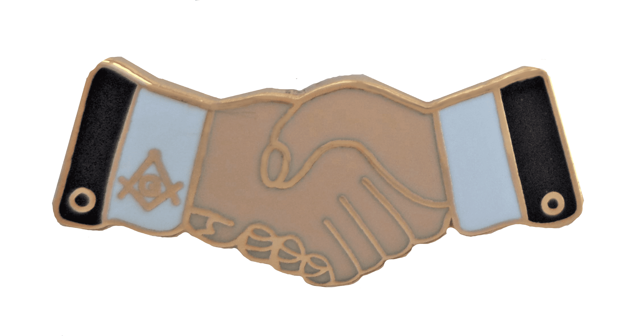 Freemason s Handshake Masonic Freemasonry Pin Badge