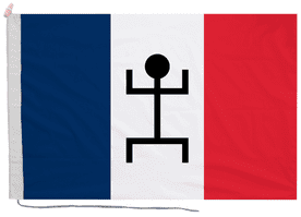 French Sudan 1880 to 1958 Flag with Rope & Toggle