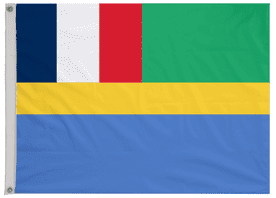 Gabon 1959 to 1960 Flag with Eyelets
