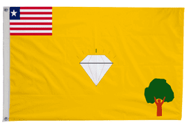 Gbarpolu Liberia Flag with Eyelets