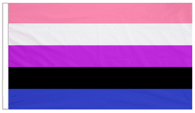 Genderfluid Pride 18" x 12" (45cm x 30cm) Sleeved Boat Flag