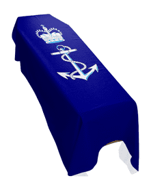 GENERAL AND LIEUTENANT-GENERAL ROYAL MARINES (4 AND 3 STAR) (PORTRAIT) PREMIUM COFFIN DRAPE