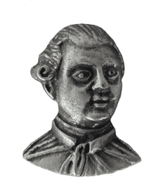 George III Pewter Pin Badge