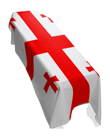 GEORGIA FLAG PREMIUM COFFIN DRAPE (MADE TO ORDER)