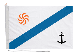 Georgia Naval Ensign (1997–2004) Flag with Rope & Toggle