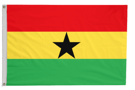 Ghana Flag with Eyelets