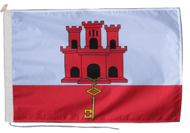 Gibraltar Flag with Rope & Toggle