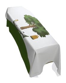 GLASGOW CITY FLAG PREMIUM COFFIN DRAPE (MADE TO ORDER)