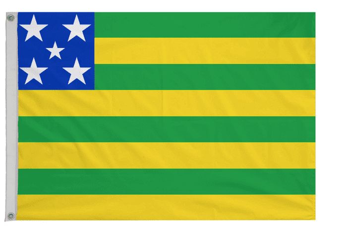 Goiás Brazil Flag with Eyelets