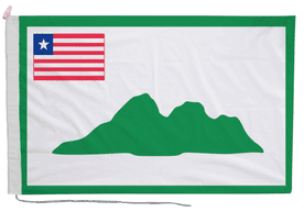 Grand Cape Mount Liberia Flag with Rope & Toggle