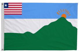 Grand Gedeh Liberia Flag with Eyelets