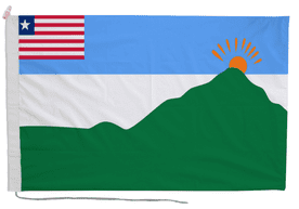 Grand Gedeh Liberia Flag with Rope & Toggle