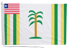Grand Kru Liberia Flag with Rope & Toggle
