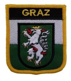 Graz Austria Shield Embroidered Patch