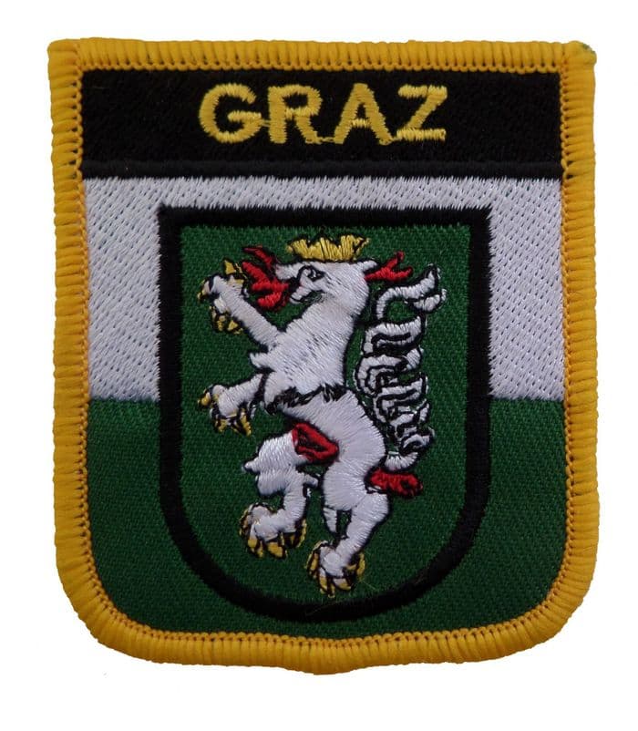 Graz Austria Shield Embroidered Patch