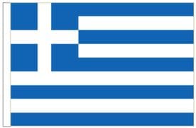 Greece 18" x 12" (45cm x 30cm) Sleeved Boat Flag