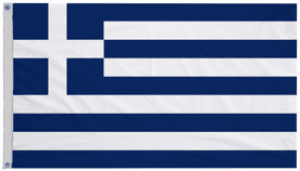 Greece 1970 to 1975 Flag with Eyelets