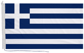 Greece 1970 to 1975 Flag with Rope & Toggle