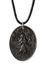 Green Woman Pewter Pendant - Made in England